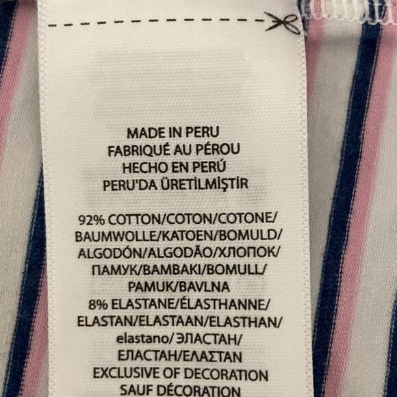 Ralph Lauren Polo Golf Stretch Lisle Blue White & Pink Stripe Shirt Sz XXL - Picture 11 of 16